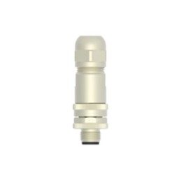 1 pcs - TE Connectivity Circular Connector, 3 Contacts, Cable Mount, M12 Connector, Plug, Male, IP67, T411 Series