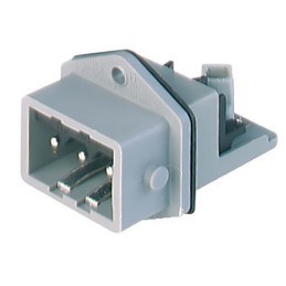 1 pcs - Hirschmann, ST IP54 Grey Rear Mount 3 + PE Industrial Power Plug, Rated At 16A, 400 V