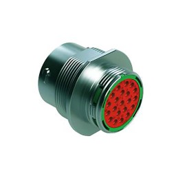 1 pcs - Amphenol Industrial Circular Connector, 21 Contacts, Cable Mount, Socket, Female, IP67, IP69K, Duramate AHDM Series