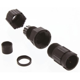 1 pcs - Amphenol Industrial Circular Connector, 2 Contacts, Cable Mount, Plug, Male, IP67, Ceres Series
