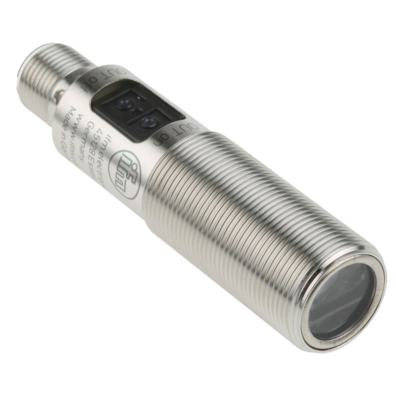 1 pcs - ifm electronic Diffuse Photoelectric Sensor, Barrel Sensor, 15 mm - 300 mm Detection Range