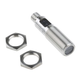 1 pcs - ifm electronic Diffuse Photoelectric Sensor, Barrel Sensor, 15 mm - 300 mm Detection Range