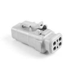 2 pcs - Amphenol Industrial, ATM Automotive Connector Plug 4 Way, Crimp Termination