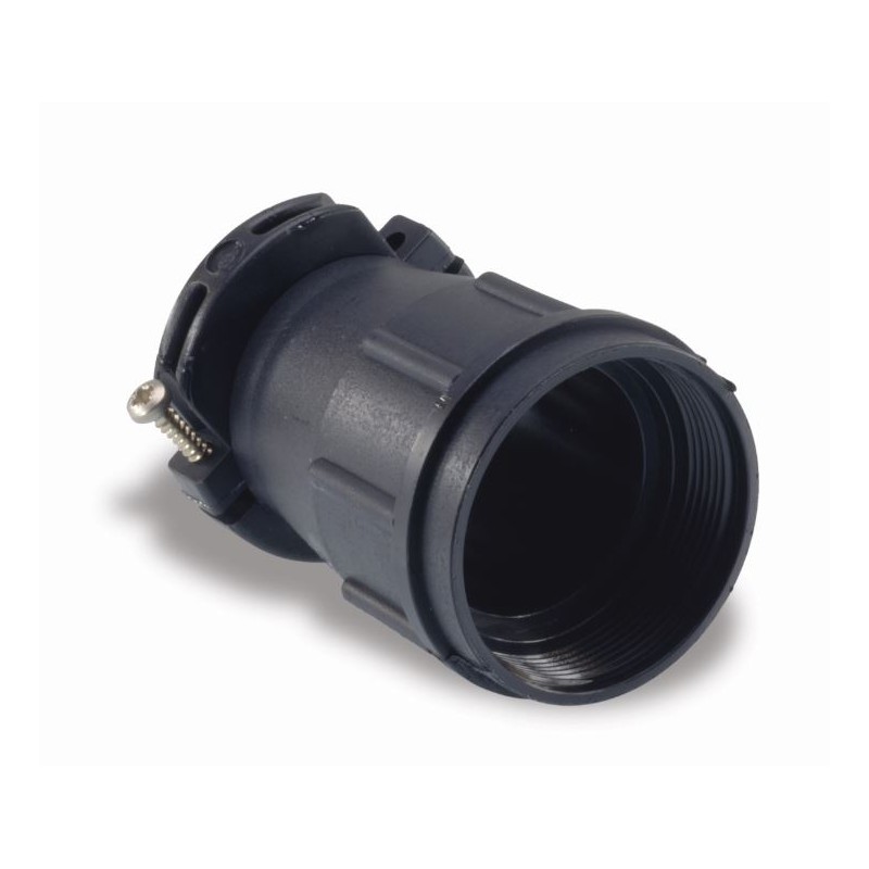 1 pcs - ITT Cannon Black Unsealed Cable Clamp, Shell Size 12mm for use with TNM Circular Connectors