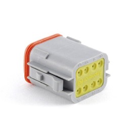 2 pcs - Amphenol Industrial, AT Automotive Connector Plug 8 Way, Crimp Termination