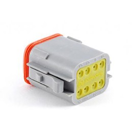 2 pcs - Amphenol Industrial, AT Automotive Connector Plug 8 Way, Crimp Termination