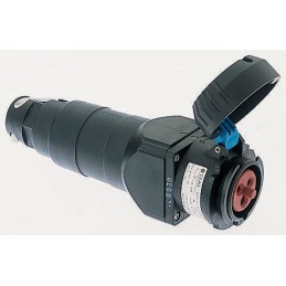 1 pcs - Eaton, GHG IP54, IP66 Black Cable Mount 5P Heavy Duty Power Connector Socket, Rated At 32A, 415 V