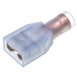 250 pcs - TE Connectivity PIDG FASTON .250 Blue Insulated Female Spade Connector, Receptacle, 6.35 x 0.81mm Tab Size, 1mm² to 2m
