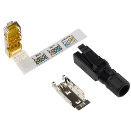 10 pcs - HARTING RJ Industrial Series Male RJ45 Connector, Cable Mount, Cat6