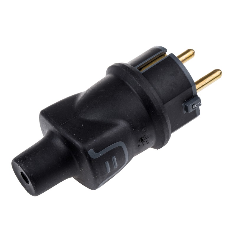 1 pcs - Legrand German Mains Plug, 16A, Cable Mount