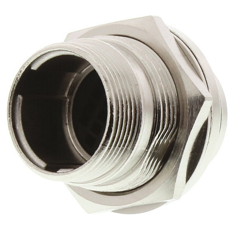 1 pcs - Hirose Circular Connector, 20 Contacts, Panel Mount, Miniature Connector, Socket, Male, IP67, IP68, HR22 Series