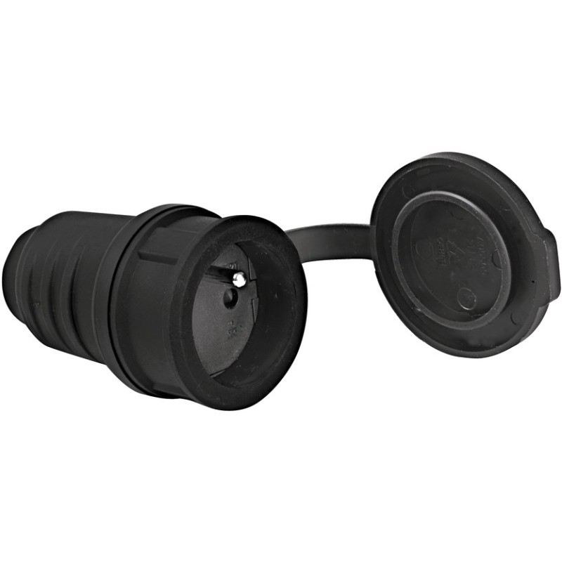 1 pcs - brennenstuhl French Mains Plug & Socket, 16A, Cable Mount, 250 V