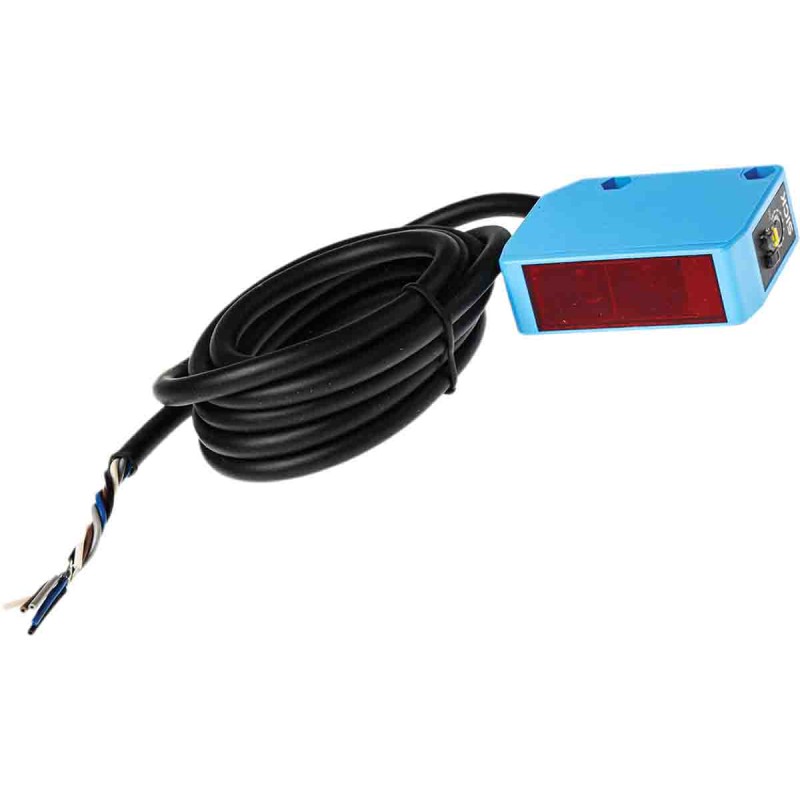 1 pcs - Sick Retroreflective Photoelectric Sensor, Block Sensor, 100 mm - 15 m Detection Range