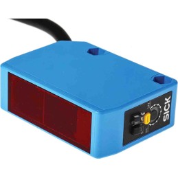 1 pcs - Sick Retroreflective Photoelectric Sensor, Block Sensor, 100 mm - 15 m Detection Range