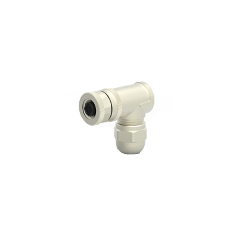 1 pcs - TE Connectivity Circular Connector, 5 Contacts, Cable Mount, M12 Connector, Socket, Female, IP67, T411 Series