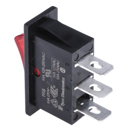 1 pcs - TE Connectivity Illuminated SPST, On-Off Rocker Switch Panel Mount