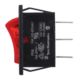 1 pcs - TE Connectivity Illuminated SPST, On-Off Rocker Switch Panel Mount