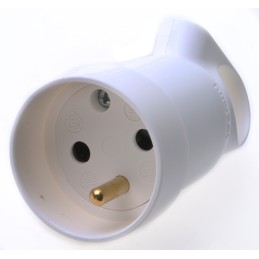 1 pcs - French Mains Connector, 16A, Cable Mount, 250 V ac