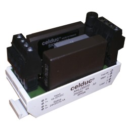 1 pcs - Celduc XK Series Solid State Relay, 4 A Load, DIN Rail Mount, 40 V dc Load, 32 V dc Control