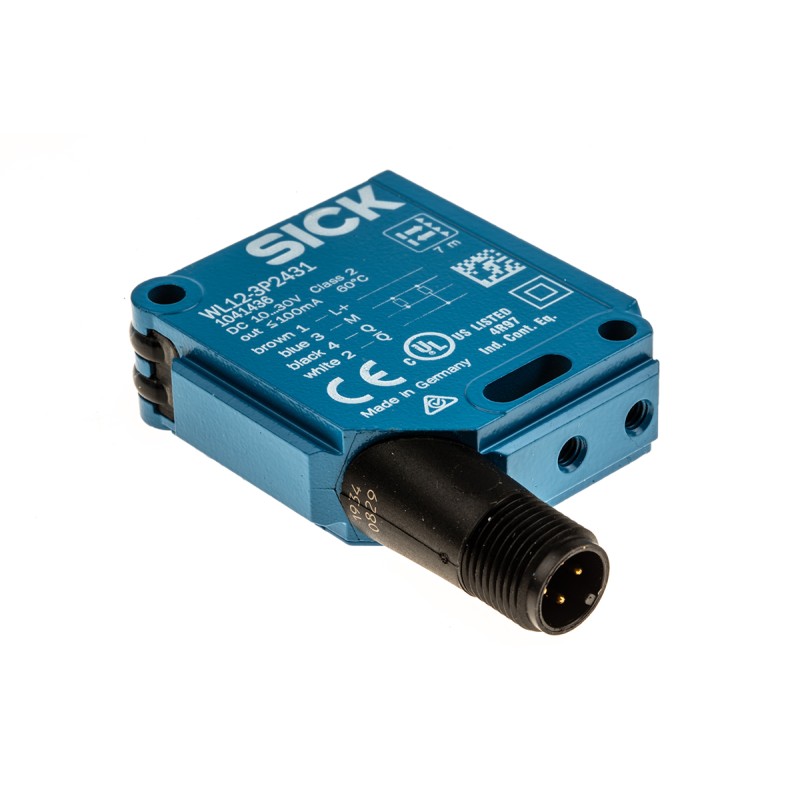 1 pcs - Sick Retroreflective Photoelectric Sensor, Block Sensor, 7 m Detection Range