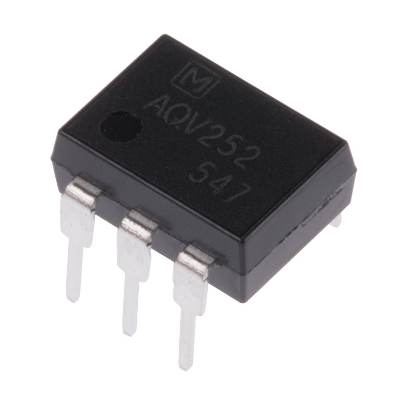 1 pcs - Panasonic, AQV252 DC Input MOSFET Output Optocoupler, Through Hole, 6-Pin DIP