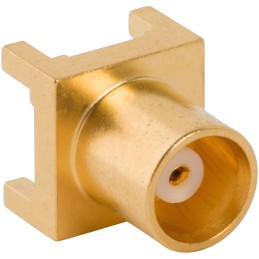 2 pcs - Amphenol RF 919-382J-51P Series, jack PCB Mount MCX Connector, 50Ω, Through Hole Termination, Straight Body