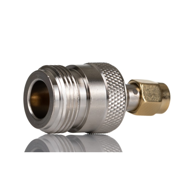 1 pcs - RS PRO Straight 50Ω Coaxial Adapter SMA Plug to N Socket 6GHz