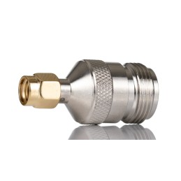 1 pcs - RS PRO Straight 50Ω Coaxial Adapter SMA Plug to N Socket 6GHz
