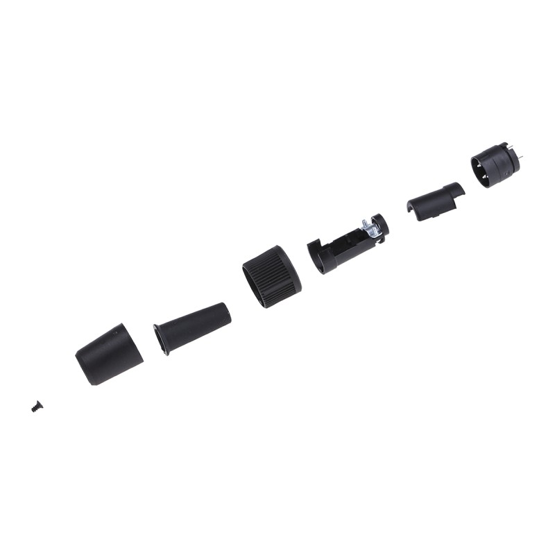 1 pcs - Binder Circular Connector, 3 Contacts, Cable Mount, Miniature Connector, Plug, Male, IP40, 678 Series