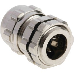 1 pcs - RS PRO Metallic Nickel Plated Brass Cable Gland, M16 Thread, 4mm Min, 8mm Max, IP68