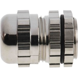 1 pcs - RS PRO Metallic Nickel Plated Brass Cable Gland, M16 Thread, 4mm Min, 8mm Max, IP68