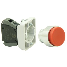 1 pcs - RS PRO Push Button Complete Unit, 22.5mm Cutout, SPST