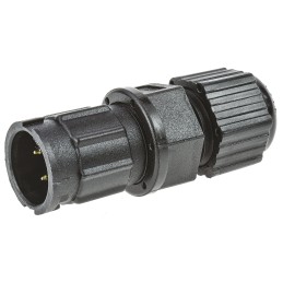 1 pcs - Amphenol Industrial Circular Connector, 3 Contacts, Cable Mount, Plug, Male, IP67, Ceres Series