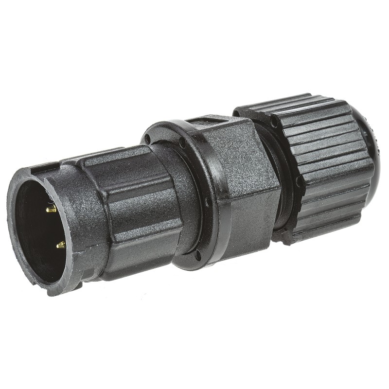 1 pcs - Amphenol Industrial Circular Connector, 3 Contacts, Cable Mount, Plug, Male, IP67, Ceres Series