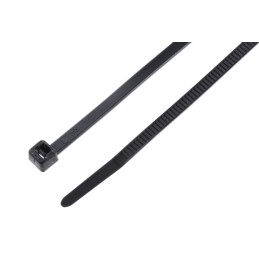1 Bag of 100 - HellermannTyton Cable Tie, Inside Serrated, 150mm x 3.5 mm, Black Polyamide 6.6 (PA66), Pk-100