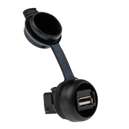 1 pcs - Weidmuller Straight, Panel Mount, Socket Type A 2.0 IP65 USB Connector