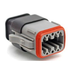2 pcs - Amphenol Industrial, AT Automotive Connector Plug 8 Way, Crimp Termination