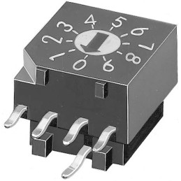 1 pcs - KNITTER-SWITCH 16 Way Through Hole Rotary Switch, Rotary Coded Actuator