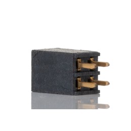 10 pcs - Samtec SSQ Series Straight Through Hole Mount PCB Socket, 4-Contact, 2-Row, 2.54mm Pitch, Solder Termination