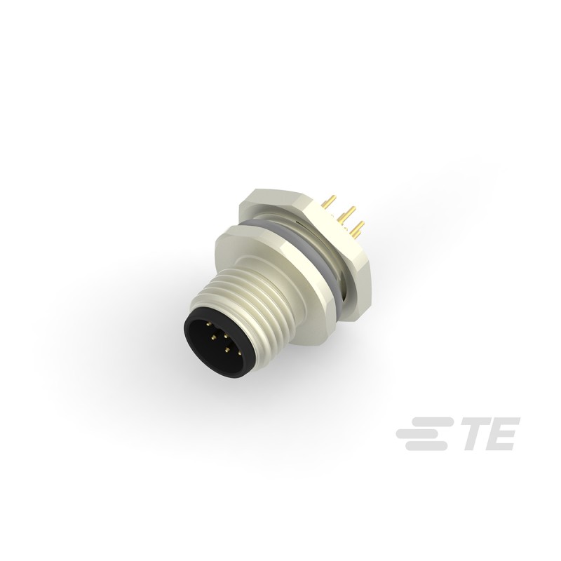 1 pcs - TE Connectivity Circular Connector, 8 Contacts, Front Mount, M12 Connector, Plug, Male, IP67