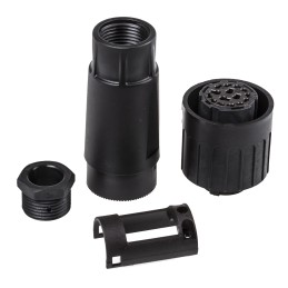 1 pcs - Amphenol Circular Connector, 14 + PE Contacts, Cable Mount, Socket, Female, IP65, C 16-3 Series