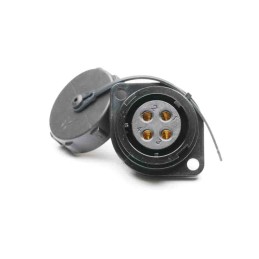 1 pcs - RS PRO Circular Connector, 4 Contacts, Flange Mount, Socket, Female, IP67