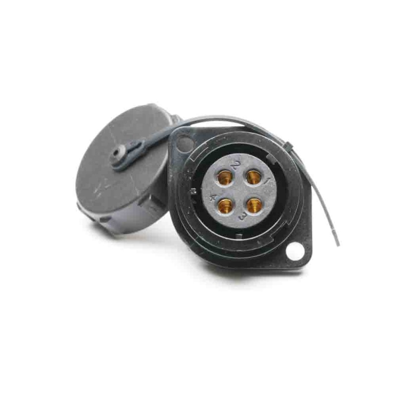 1 pcs - RS PRO Circular Connector, 4 Contacts, Flange Mount, Socket, Female, IP67