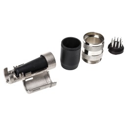 1 pcs - Amphenol, signalmate C091 12 Pole M16 Din Plug, 3.0A, 150.0 V IP40, Screw On, Cable Mount