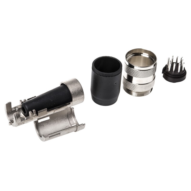 1 pcs - Amphenol, signalmate C091 12 Pole M16 Din Plug, 3.0A, 150.0 V IP40, Screw On, Cable Mount