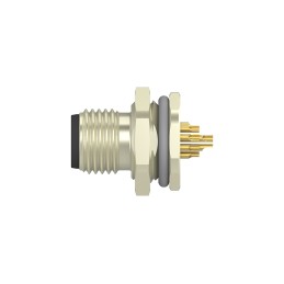 1 pcs - TE Connectivity Circular Connector, 12 Contacts, Rear Mount, M12 Connector, Plug, Male, IP67