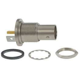 1 pcs - TE Connectivity BNC Series, jack Panel Mount BNC Connector, 75Ω, Solder Termination, Straight Body