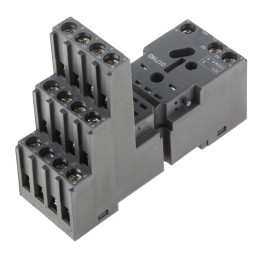1 pcs - RS PRO 14 Pin 300V DIN Rail Relay Socket, for use with RS PRO RKE & RKF 14 Pin Relays