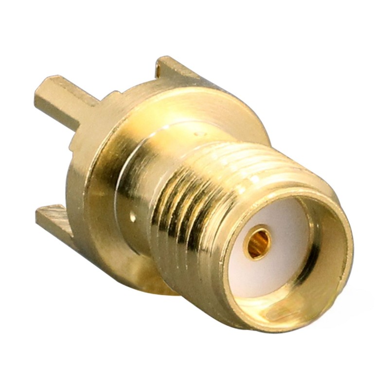 2 pcs - TE Connectivity, jack PCB Mount SMA Connector, Through Hole Termination, Straight Body