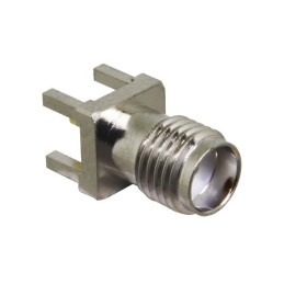 2 pcs - TE Connectivity, jack PCB Mount SMA Connector, Through Hole Termination, Straight Body